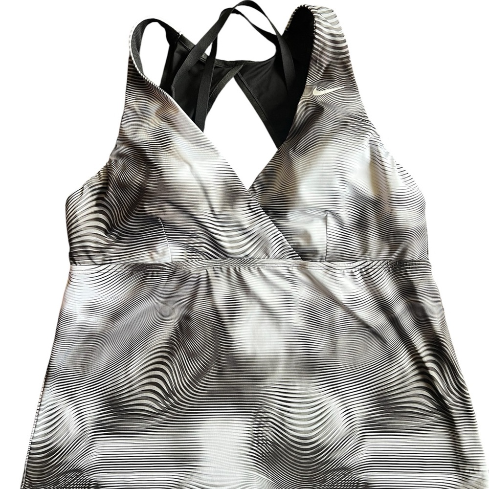 Black and White Patterned Halter Top